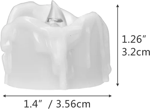 Miniatura 5 de eLander Velas LED de té sin llama con temporizador, 6 horas encendidas y 18 horas apagadas, 1.4 x 1.3 pulgadas, blanco cálido, [paquete de 12] Nuevo