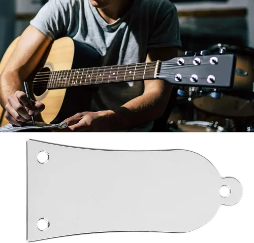 Miniatura 2 de 3 Agujeros Metal Bell en forma de campana de guitarra cubierta de varilla cubierta para guitarra eléctrica (plata)