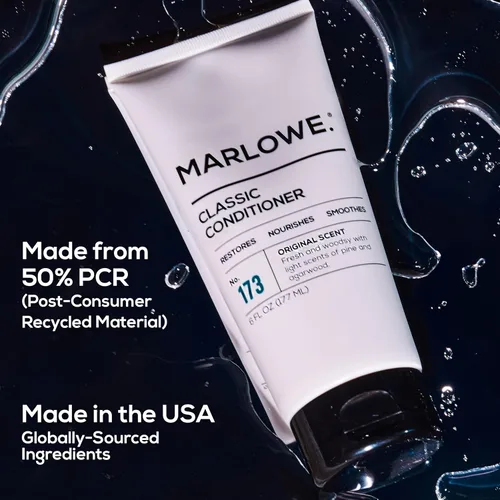 Miniatura 4 de MARLOWE. No.173 Classic - Acondicionador para hombre, restaura, nutre y suaviza el cabello con aceite hidratante de argán y coco, aroma fresco