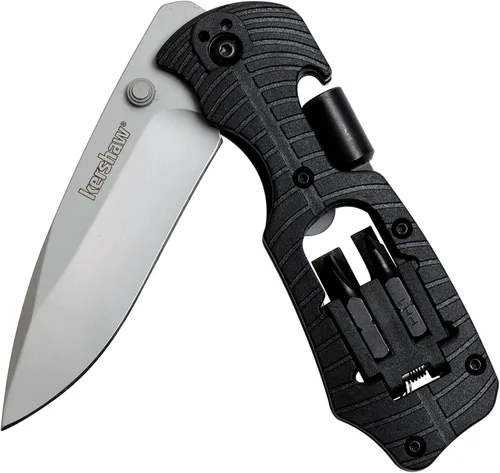 Miniatura 2 de Kershaw Select Fire Cuchillo de bolsillo multifunción, juego de 4 puntas y destornillador, hoja de 3.4 pulgadas de acero 8Cr13MoV, navaja plegable