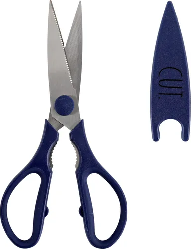 Miniatura 9 de Rae Dunn Tijeras de cocina - Tijeras de cocina de acero inoxidable, tijeras de cocina para cortar carne, pollo, hierbas y productos con cubierta