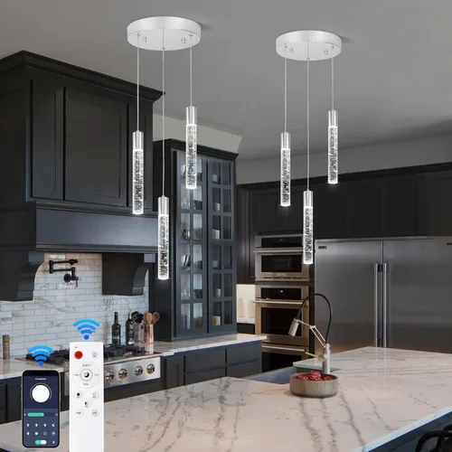Miniatura 32 de Iluminación Colgante para Isla de Cocina, Lámpara de Araña para Techo Alto, Accesorios de Iluminación de Lámpara de Araña Moderna, Lámpara de Araña