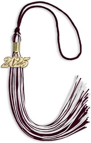 Miniatura 339 de Endea Graduation - Borla de doble color mixto con fecha dorada (negro/dorado antiguo, 2021)