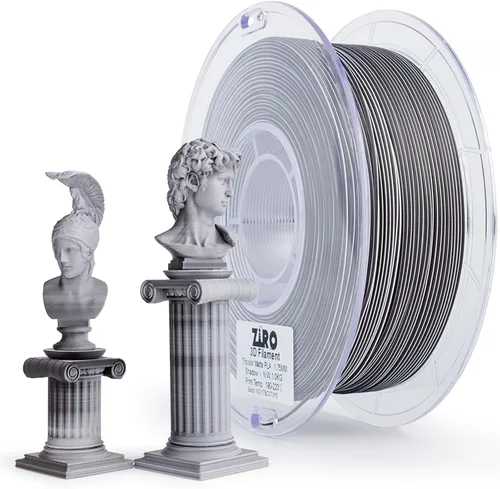 Miniatura 34 de ZIRO - Filamento PLA para impresora 3D de 0.069 pulgadas, filamento sedoso brillante multicolor para impresora 3D, cambio gradual de color PLA