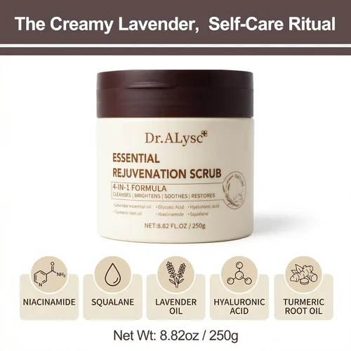 Miniatura 8 de Essence Exfoliante revitalizante con cúrcuma ácido glicólico niacinamida tratamiento para pieles sensibles, exfoliante suave y cremoso de lavanda