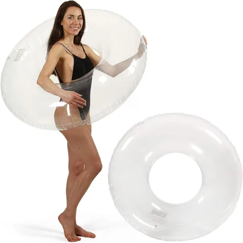 Miniatura 10 de Loteli Flotador de natación – Anillo de natación inflable minimalista estético Accesorio clásico para fiesta, sesión de fotos, diversión y Castaño