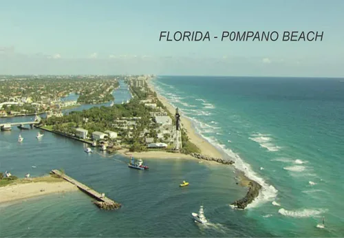 Miniatura 13 de Imanes de nevera para refrigerador de Florida USA United States (1 pieza, estilo: Boca Raton #FL74)