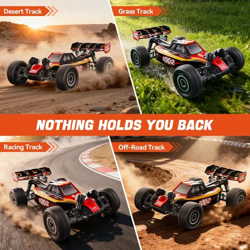 Miniatura 8 de 1/12 Coches RC Sin Escobillas para Adultos, Coche de Control Remoto para Máxima Velocidad de 50 MPH 4X4 RC Buggy de Carreras de Alta Velocidad