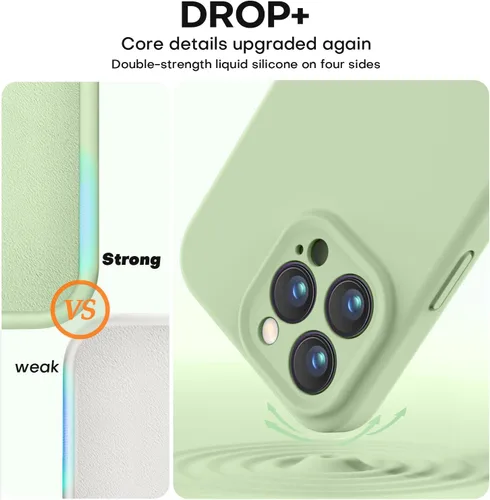 Miniatura 4 de Vooii Funda compatible con iPhone 15 Pro, silicona líquida Defender mejorada, [protección mejorada de la cámara]
