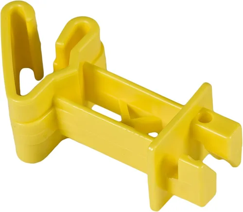 Miniatura 2 de Zareba Aislador extensor envolvente de 2 pulgadas, 25 por bolsa, IT2XY-Z, amarillo, para cercas eléctricas, acero, aluminio, polialambre