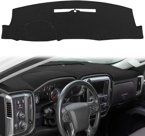 Miniatura 22 de Tapete de Cubierta del Tablero Compatible con GMC Sierra/Chevy Chevrolet Silverado 1999-2006 1500 2500 3500 HD, 2000-2006 GMC Yukon/Yukon XL/Chevy