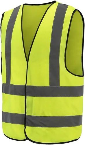Miniatura 3 de AYKRM chaleco de alta visibilidad de 12 colores con alta visibilidad reflectante para trabajo de construcción y seguridad (XS-8XL)