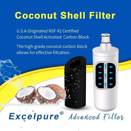 Miniatura 2 de EXCELPURE 3US-AF01 Filtro de agua de repuesto para debajo del fregadero Filtrete Standard 3US-AF01 3US-AS01 Whirlpool WHCF-SRC WHCF-SUFC WHCF-SUF 1
