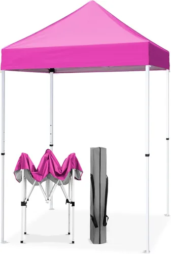Miniatura 13 de EAGLE PEAK Toldo instantáneo de 5 x 5 con paneles de pared de 4 lados, pequeña tienda de campaña portátil desplegable con bolsa de transporte