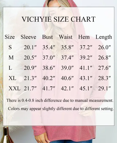Miniatura 7 de VICHYIE Sudadera con capucha para mujer, de manga larga, recortada, para otoño