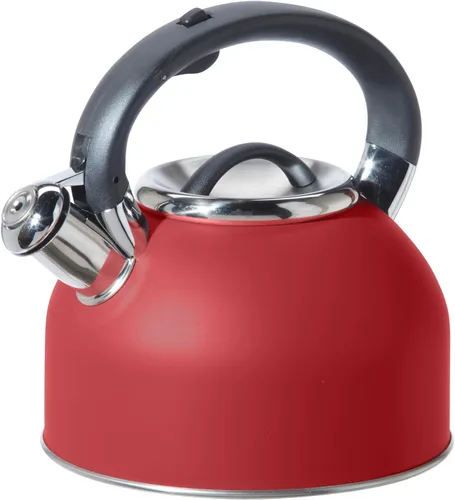 Miniatura 9 de OGGI Hervidor de té para estufa, 64 onzas/1.9 litros, acero inoxidable con silbato fuerte, hervidor de agua caliente ideal y caldera de agua