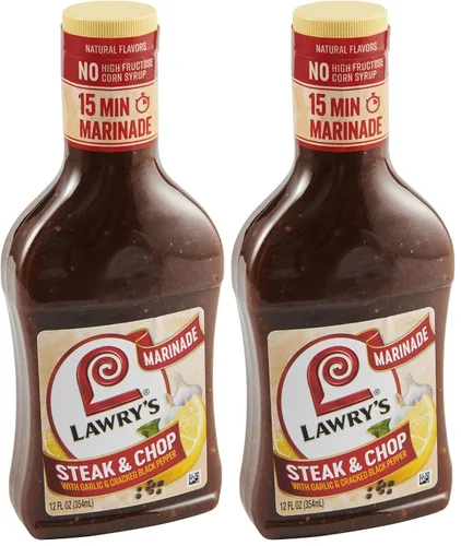 Miniatura 11 de Lawry's Filete y picar con ajo y adobo de pimienta negra agrietada, 12 onzas líquidas