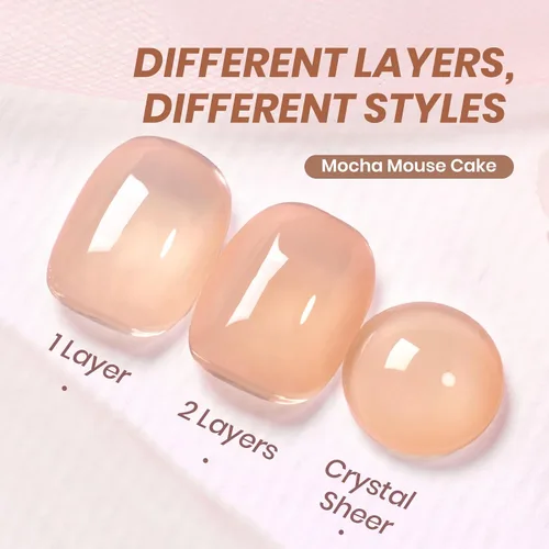 Miniatura 383 de Beetles - Esmalte de uñas de gel marrón – 0.5 onzas líquidas de esmalte de gel marrón oscuro, lámpara LED UV para uñas, regalo de manicura para I