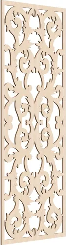Miniatura 188 de Meadville Paneles decorativos de pared de madera con calado, 9 3/8 pulgadas de ancho x 24 3/8 pulgadas de alto x 1/4 de alto, aliso