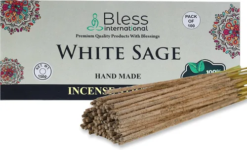 Miniatura 30 de Bless International varillas de incienso 100 % natural hechas a mano, sumergidas a mano, el mejor aroma Incienso y mirra