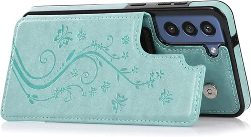 Miniatura 6 de Funda de teléfono para Samsung Galaxy S21 FE Gaxaly S 21 FE 5G con protector de pantalla de vidrio templado, tarjetero con soporte para tarjetero