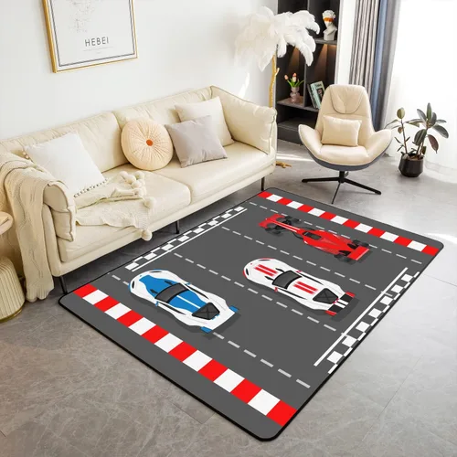 Miniatura 41 de Alfombra de motocross de 3 x 5 pies, alfombra para deportes extremos, sala de estar, dormitorio, decoración de motocicleta, alfombra antideslizante