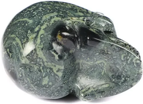Miniatura 5 de Skullis 2.0 "kambaba jaspe cristal tallado cráneo de cristal. escultura de arte fino de piedras preciosas talladas a mano.3
