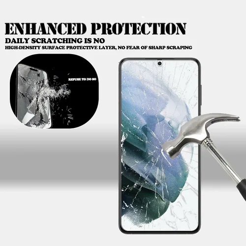 Miniatura 2 de Diseñado para Samsung Galaxy S21 + Plus 5G Protector de pantalla de vidrio templado 2-Pack Película protectora de lente de cámara 2-Pack