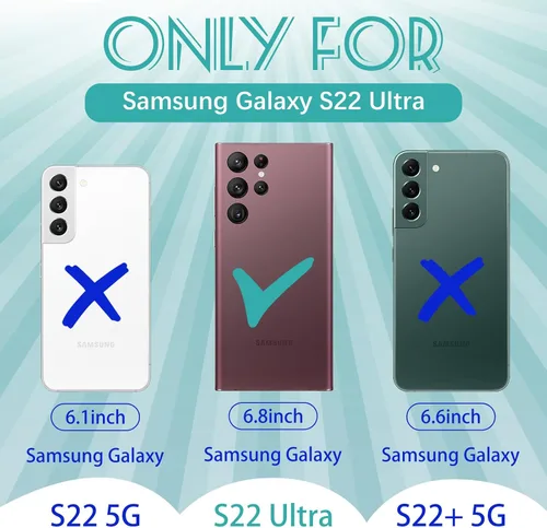 Miniatura 109 de Funda para Samsung Galaxy S22 - Funda de Teléfono para Mujeres Chicas Lindas Cubierta Diseño Único Estético Genial para Adolescentes Kawaii Fresa