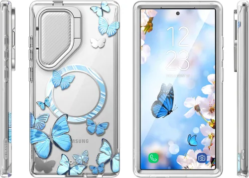 Miniatura 8 de i-Blason Cosmo - Funda para Samsung Galaxy S24 Ultra con soporte para cámara, [compatible con MagSafe] Elegante funda completa 360 con protector