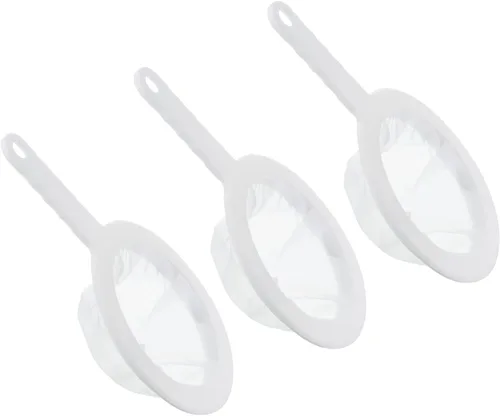 Miniatura 9 de PATIKIL Colador de filtro de alimentos de 9 x 6 pulgadas, paquete de 3 filtros de malla de malla de 80 filtros de malla fina con mango para filtro