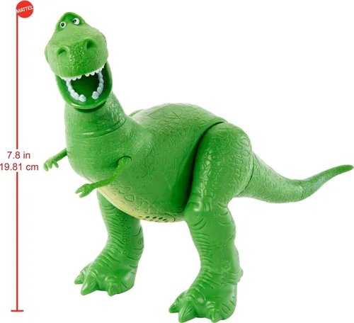 Miniatura 4 de Mattel DisneyPixar Toy Story 4 True Talkers Figura Rex, 7.8 in / 19.81 cm de altura Posable, Figura de personaje parlante con apariencia auténtica