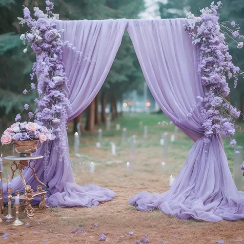 Miniatura 40 de Cortinas de fondo azul bebé de 10 pies x 10 pies, tela de gasa chiffon transparente sin arrugas, tela de fondo fotográfico drapeada para arco