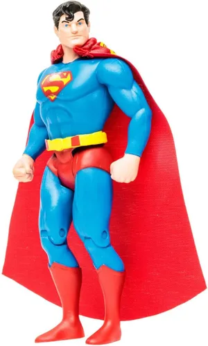 DC McFarlane Toys, Multiverse, Figura de acción de Superman de 5 pulgadas con 5 puntos de articulaciones, figura coleccionable retro de la línea