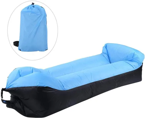 Miniatura 8 de Keenso Cama de aire, tela Oxford camping sofá inflable al aire libre ultraligero playa camping viaje saco de dormir cama de aire tumbona silla