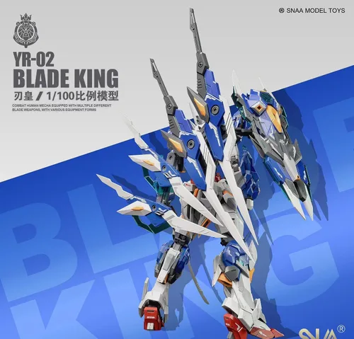 Miniatura 4 de Funtasy Planet Serie Mecha modelo ensamblado 1/100 escala 8.3 pulgadas SNAA Emperor Serie-Blade King, figuras de acción Kits de modelo Mecha Kit