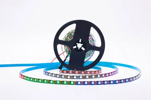 Miniatura 20 de WS2812B Tira de luz LED direccionable individual 100Pixels/m SMD 5050 RGB Pixel Strip DC5V (3.2FT 100LEDS no impermeable, PCB blanco)