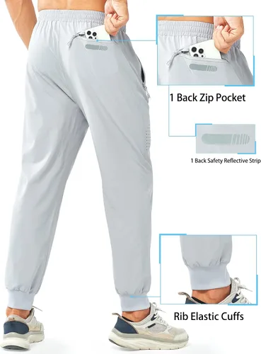 Miniatura 2 de NORTHYARD Pantalones deportivos para correr para hombre, ligeros, de secado rápido, para gimnasio, deportes activos, entrenamiento en pista