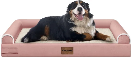Miniatura 111 de Cama ortopédica lavable para perros medianos y grandes: cama con cojines de apoyo para perros medianos y grandes, cama impermeable de espuma tipo