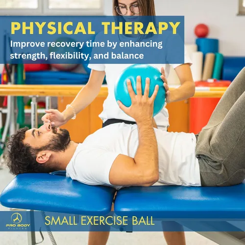 Miniatura 7 de ProBody Pilates Mini Pelota de Ejercicio - Bola de 9 Pulgadas para Entrenamiento de Estabilidad, Barra, Yoga, Núcleo y Terapia Física