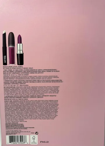 Miniatura 4 de MAC Edición Limitada Kisses & Bows Kit de labios: morado