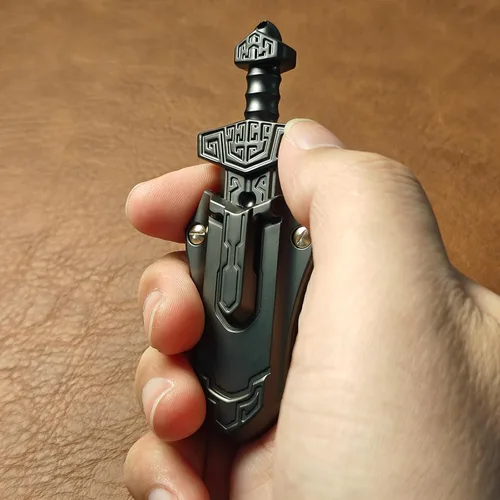 Miniatura 6 de SKEDC Espada Fidget Slider, EDC Fidget Espada Juguetes Fidget para adultos, juguete de escritorio ejecutivo para mantener la concentración y aliviar