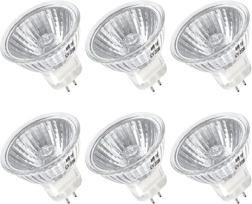 Miniatura 8 de Bombilla halógena MR16 de 20 W regulable de 12 V GU5.3 con base de dos pines con larga vida útil, bombillas MR16 blancas cálidas de 2700 K
