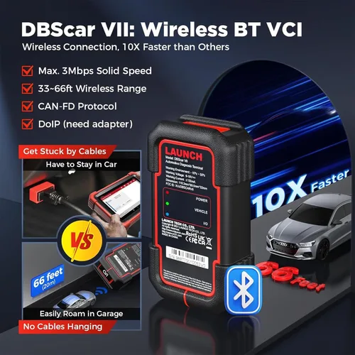Miniatura 6 de Launch Herramienta de escaneo bidireccional inalámbrico X431 CRP919XBT con código ECU, CANFD y DoIP, escáner OBD2 de diagnóstico de todo el sistema