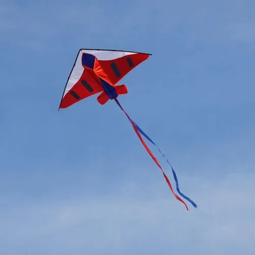 Miniatura 3 de Besra Cometa de avión colorida de 60 pulgadas de una sola línea fácil de volar aviones de nailon para niños y adultos
