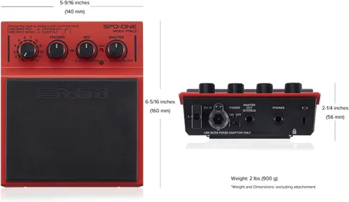 Miniatura 25 de Roland SPD-1E Almohadilla de batería electrónica de percusión, Electro, Verde