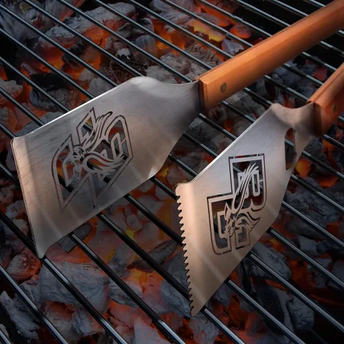 Miniatura 2 de YouTheFan NCAA Grill-A-Tong - Pinzas para barbacoa de acero inoxidable cortadas con láser