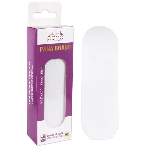 Miniatura 27 de PANA 40 piezas de recambio de archivo Pedi grande negro para lima de pies de acero inoxidable para lijar raspador de pies, almohadillas de recambio