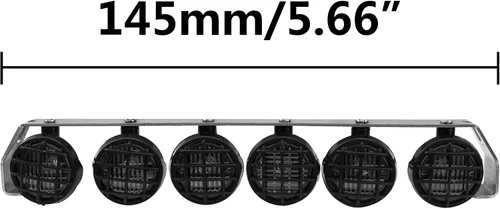 Miniatura 6 de Kit de barra de luz para techo de coche RC 1/10 compatible con Traxxas TRX-4 Axial SCX10 90046 RC4WD D90 CC01 RedCat Gen8 1/10 1/12 RC Crawler Truck