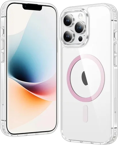 Miniatura 1535 de FNTCASE Funda para iPhone 13 Pro-Max: Fundas magnéticas transparentes compatibles con Magsafe Slim anti amarillamiento protección contra caídas